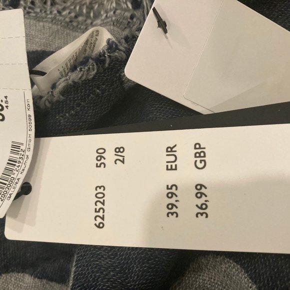 Grey and Navy Polka Dot Scarf - Picture 4 of 5